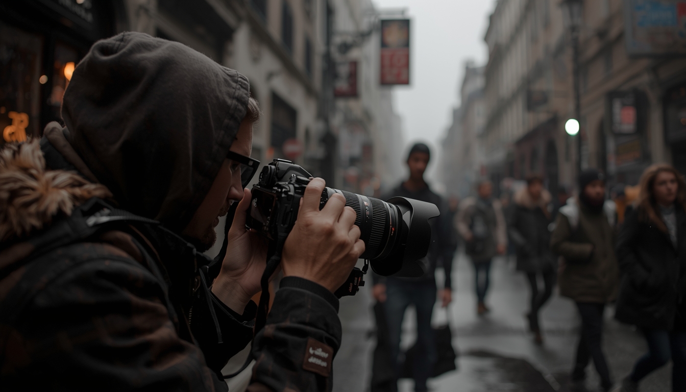 Photography tutoring session teaching composition and editing techniques